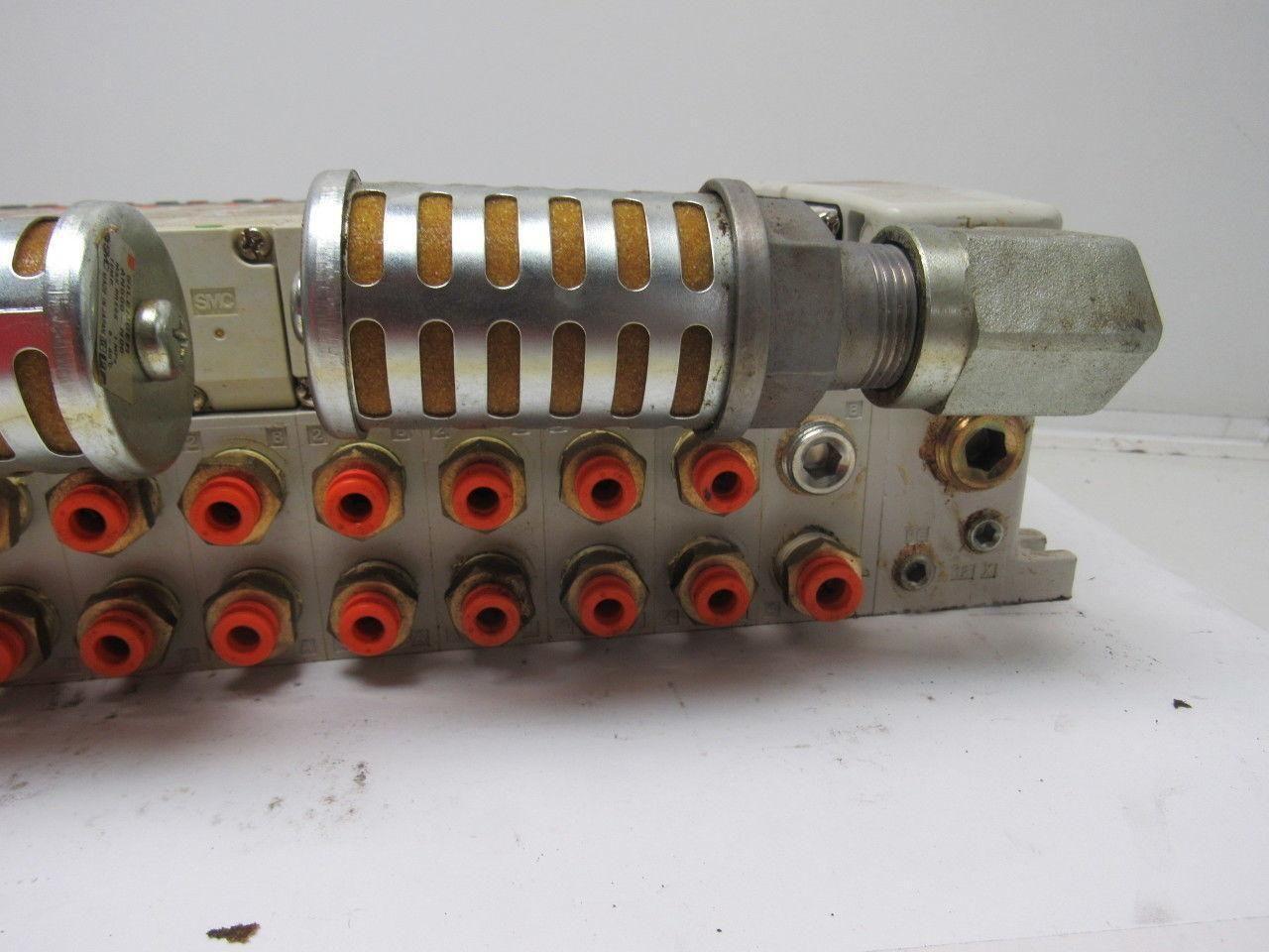 SMC VV5QC41-1003TSDQN23-X160I Pneumatic Valve Manifold Assembly W/EX250 Input