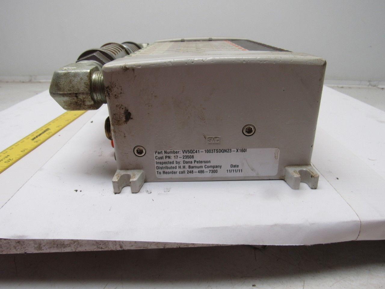 SMC VV5QC41-1003TSDQN23-X160I Pneumatic Valve Manifold Assembly W/EX250 Input