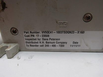 SMC VV5QC41-1003TSDQN23-X160I Pneumatic Valve Manifold Assembly W/EX250 Input