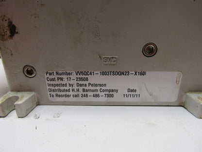 SMC VV5QC41-1003TSDQN23-X160I Pneumatic Valve Manifold Assembly W/EX250 Input