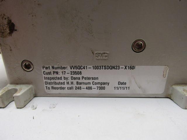 SMC VV5QC41-1003TSDQN23-X160I Pneumatic Valve Manifold Assembly W/EX250 Input