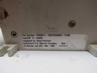 SMC VV5QC41-1003TSDQN23-X160I Pneumatic Valve Manifold Assembly W/EX250 Input