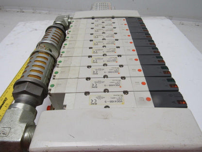 SMC VV5QC41-1003TSDQN23-X160I Pneumatic Valve Manifold Assembly W/EX250 Input