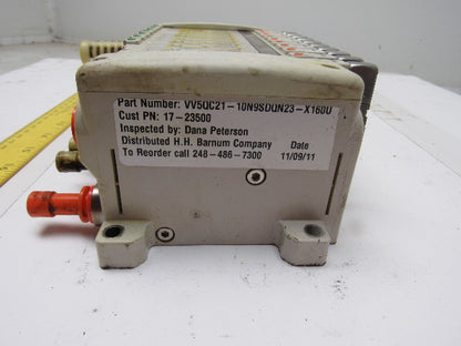 SMC VV5QC21-10N9SDQN23-X160O Pneumatic Valve Manifold Assembly W/EX250 Input