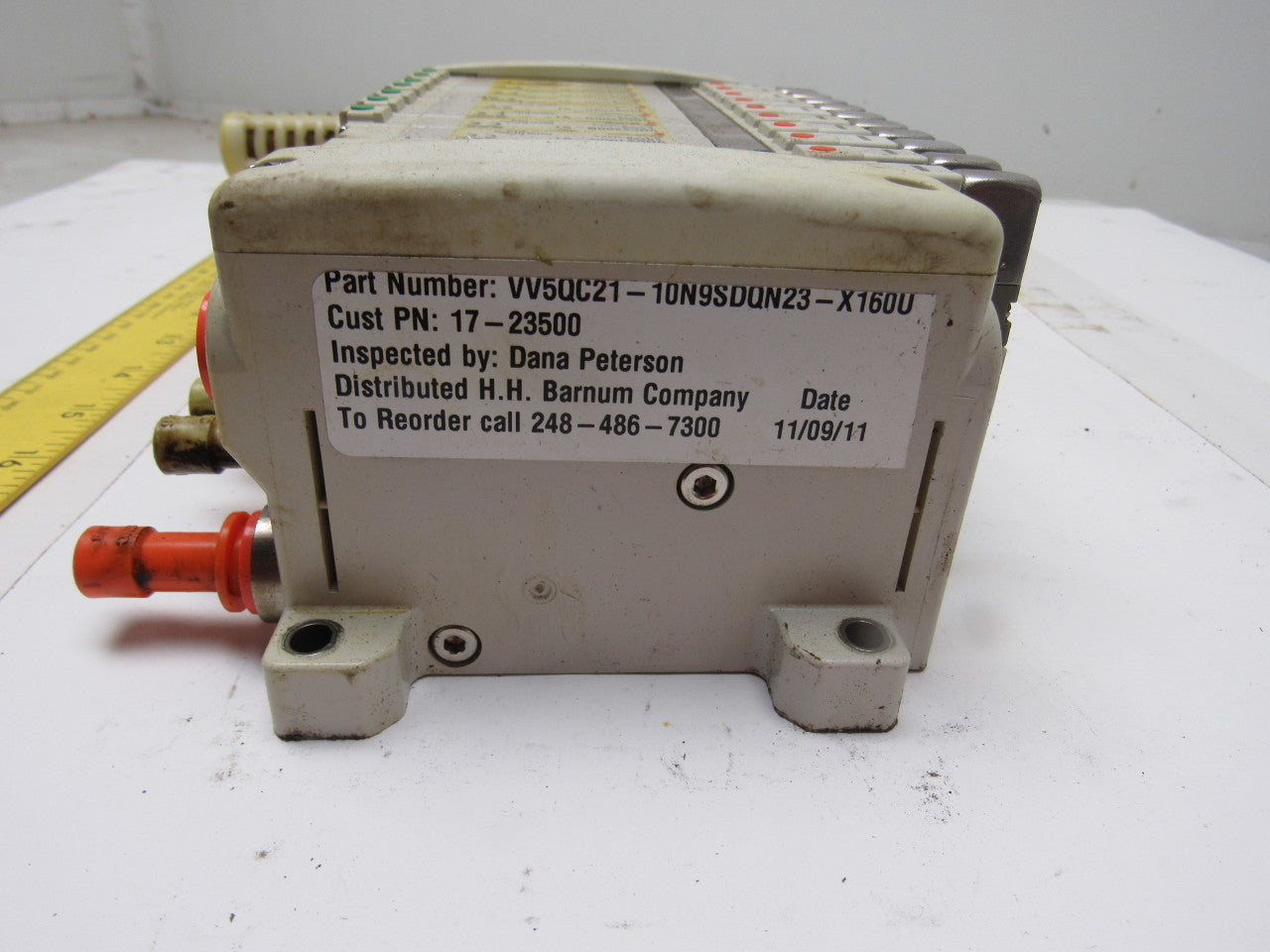 SMC VV5QC21-10N9SDQN23-X160O Pneumatic Valve Manifold Assembly W/EX250 Input