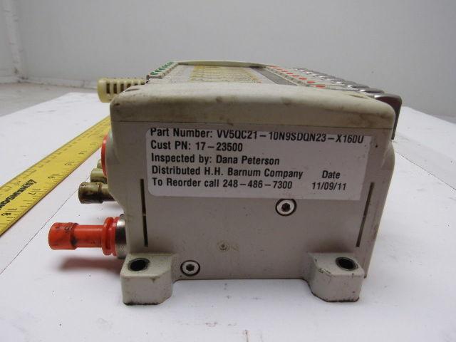 SMC VV5QC21-10N9SDQN23-X160O Pneumatic Valve Manifold Assembly W/EX250 Input