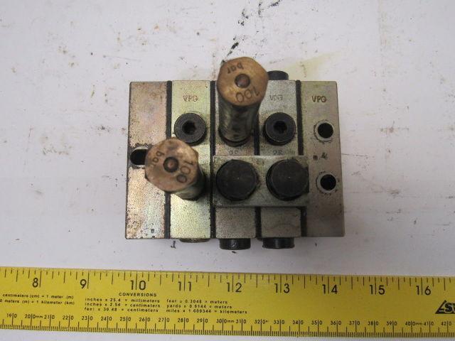 Vogel VPG Centralized Lubrication Distribution Block (1) 2T & (2) 2S