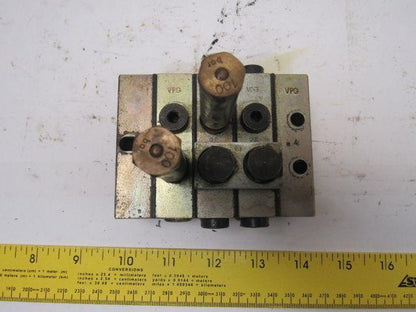 Vogel VPG Centralized Lubrication Distribution Block (1) 2T & (2) 2S