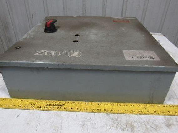 Electric Enclosure 24"x24"x7" Hinged Door W/Back Plate & 30A Fused Disconnect