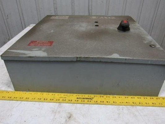 Electric Enclosure 24"x24"x7" Hinged Door W/Back Plate & 30A Fused Disconnect