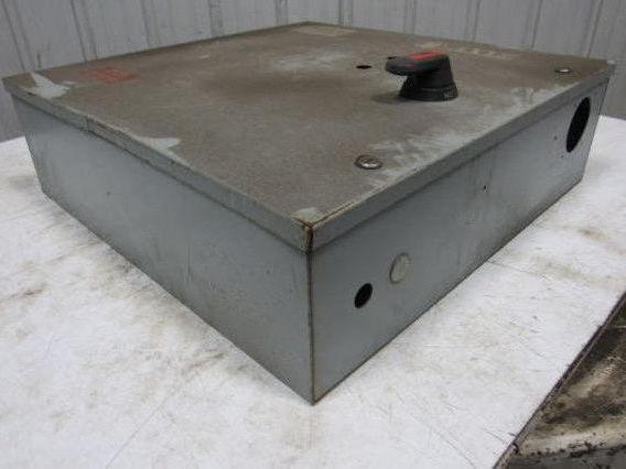 Electric Enclosure 24"x24"x7" Hinged Door W/Back Plate & 30A Fused Disconnect