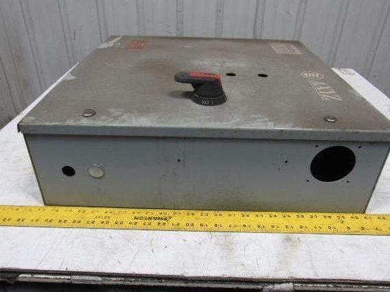 Electric Enclosure 24"x24"x7" Hinged Door W/Back Plate & 30A Fused Disconnect