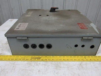 Electric Enclosure 24"x24"x7" Hinged Door W/Back Plate & 30A Fused Disconnect