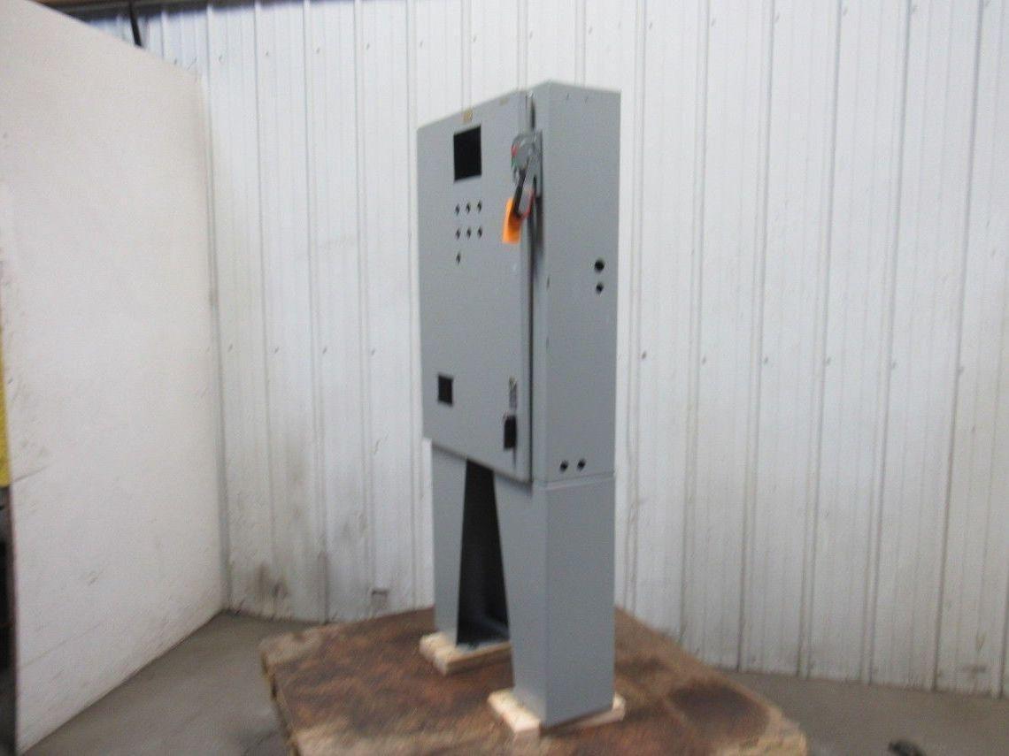Hoffman Free Standing 36x26x8" 30A Fused Electrical Enclosure W/Backplate
