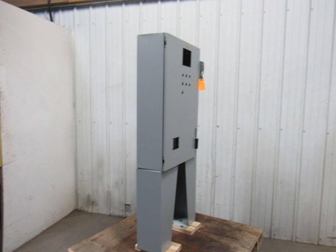 Hoffman Free Standing 36x26x8" 30A Fused Electrical Enclosure W/Backplate