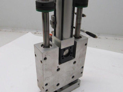 PHD SEC23x3-E-G24-H47-J1 SLD & CYL Pneumatic Dual Rod Slide Table W/Rod lok