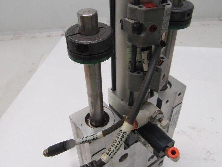 PHD SEC23x3-E-G24-H47-J1 SLD & CYL Pneumatic Dual Rod Slide Table W/Rod lok