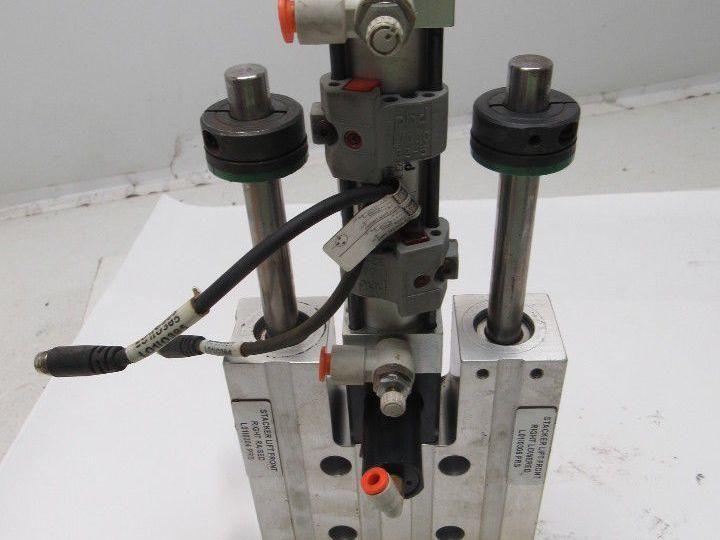 PHD SEC23x3-E-G24-H47-J1 SLD & CYL Pneumatic Dual Rod Slide Table W/Rod lok