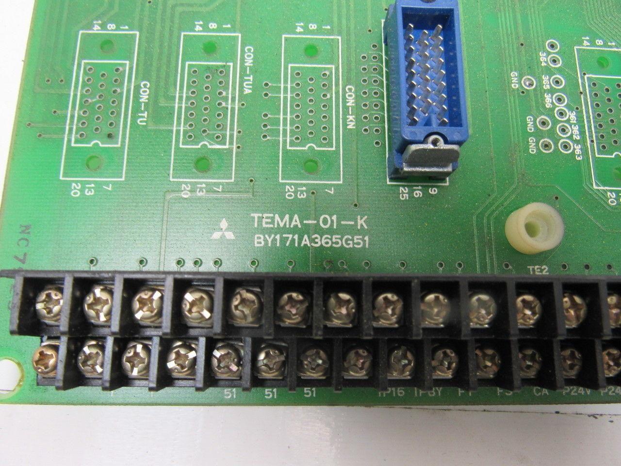 Mitsubishi Electric TEMA-01-K  BY171A365G51 Circuit Board From a M55K EDM