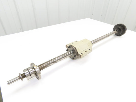 Mitsubishi X Axis Ball Screw Assembly 28mm Screw 5mm Pitch 24" Travel