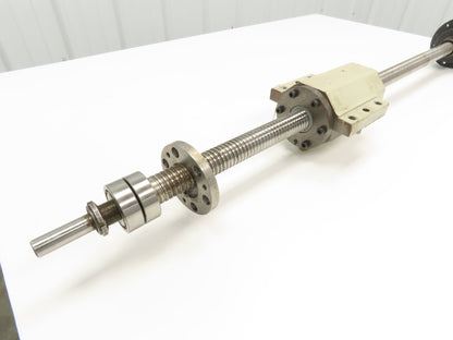 Mitsubishi X Axis Ball Screw Assembly 28mm Screw 5mm Pitch 24" Travel