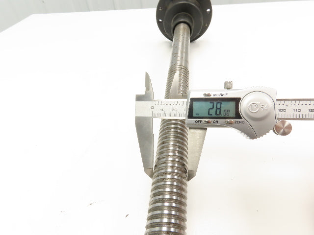 Mitsubishi X Axis Ball Screw Assembly 28mm Screw 5mm Pitch 24" Travel