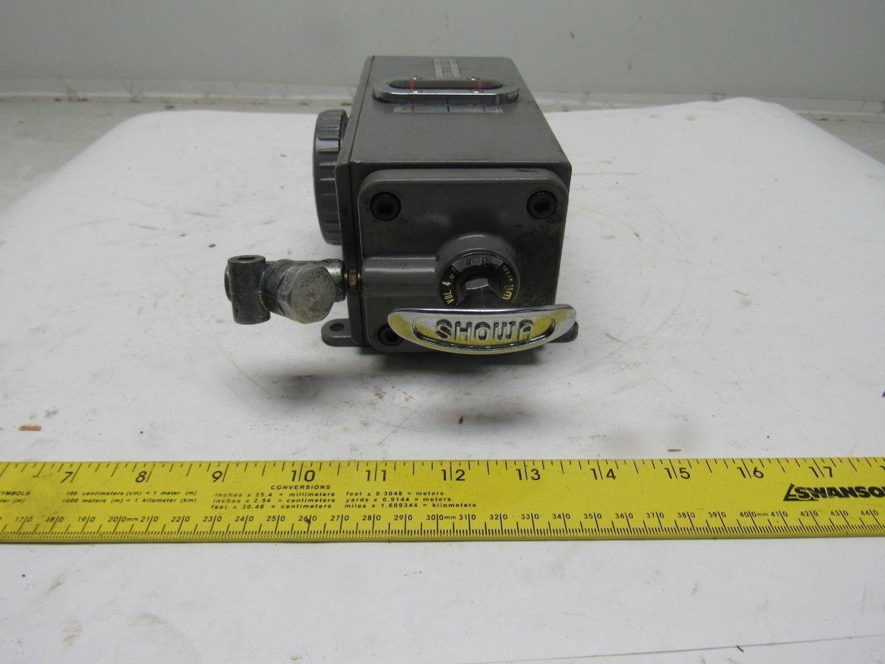 Showa Manual Lubricator  Displacement Volume  4cc