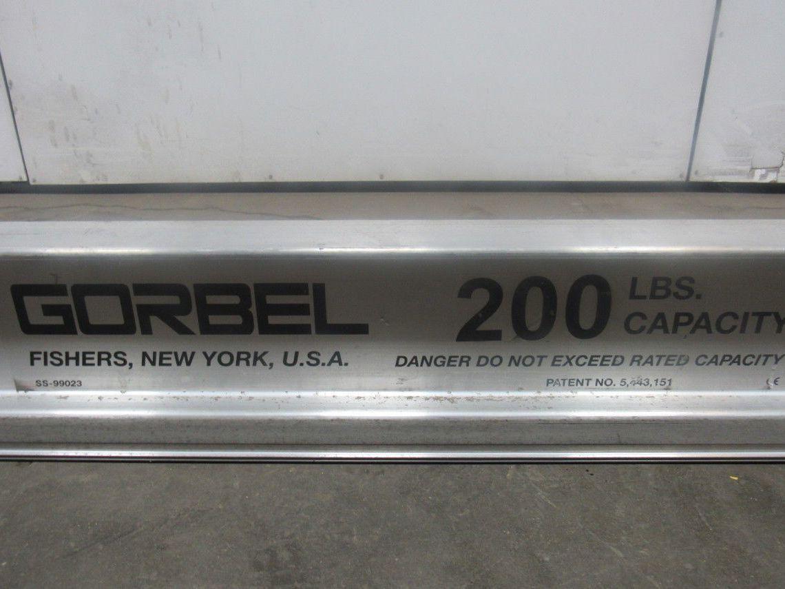 Gorbel Monorail 14' Aluminum Enclosed Runway Beam Track 200lb Capacity