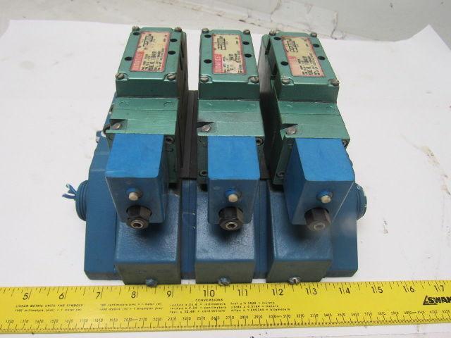 Numatics I13BA415M Pneumatic Solenoid Valve 3 Bank Assembly Base
