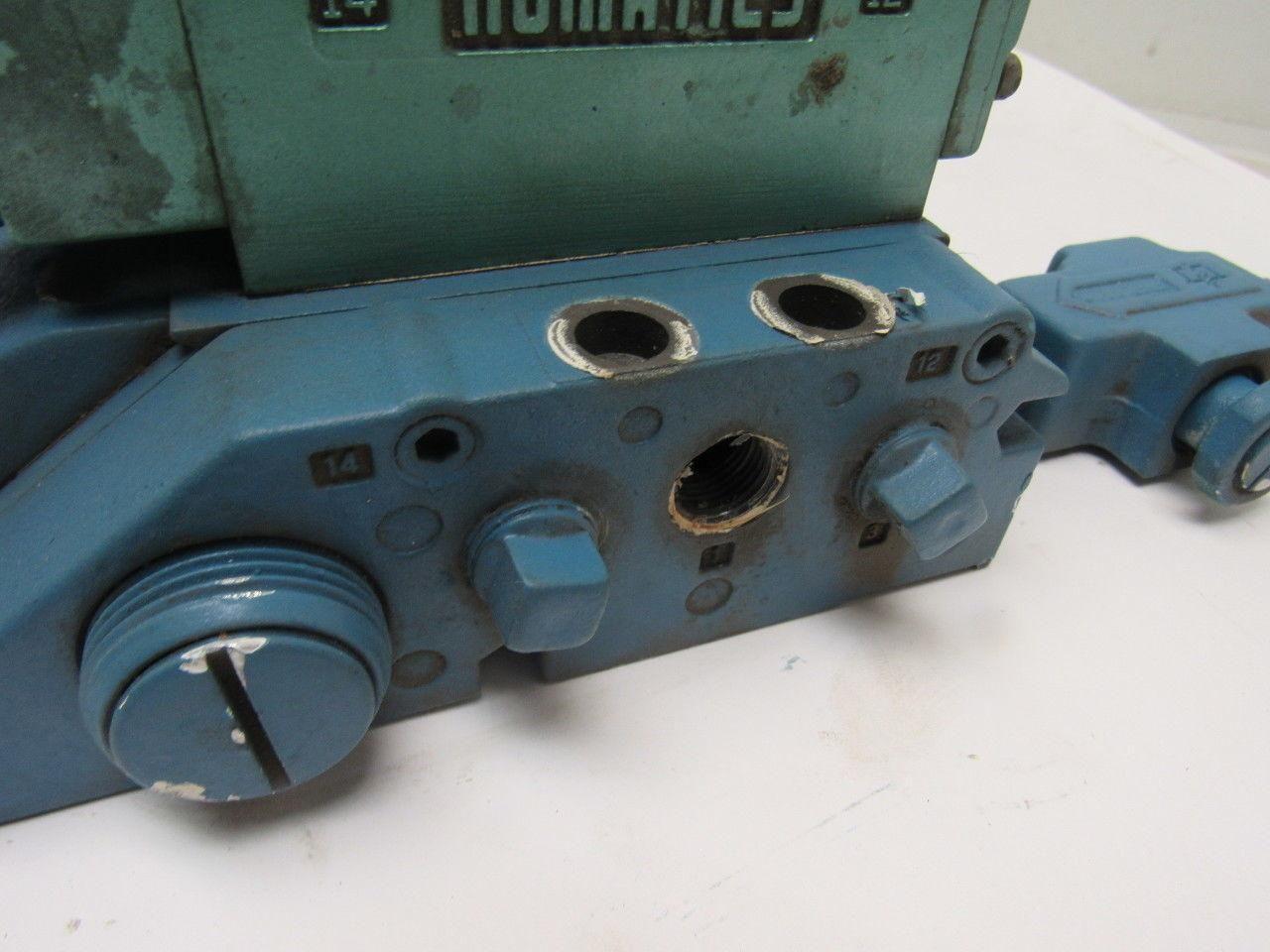 Numatics I13BA415M Pneumatic Solenoid Valve 3 Bank Assembly Base