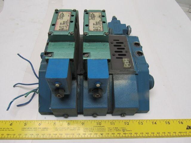 Numatics I13BA415M Pneumatic Solenoid Valve 2 Bank Assembly Base