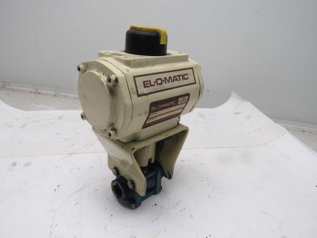 EL-O-MATIC PDN 35 Pneumatic Air Actuator 1/2" NPT Ball Valve 120PSI