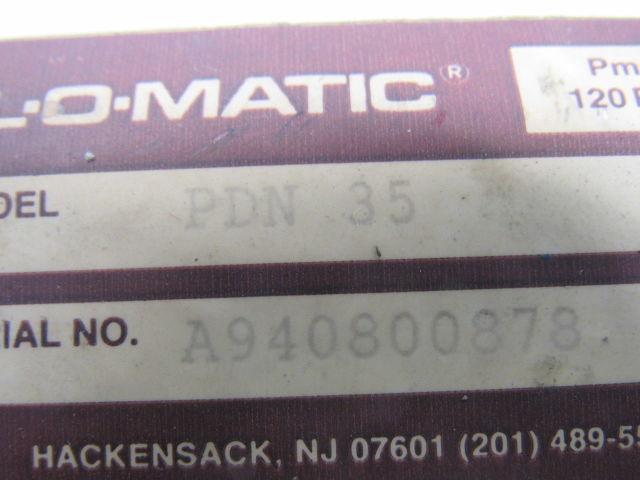 EL-O-MATIC PDN 35 Pneumatic Air Actuator 1/2" NPT Ball Valve 120PSI