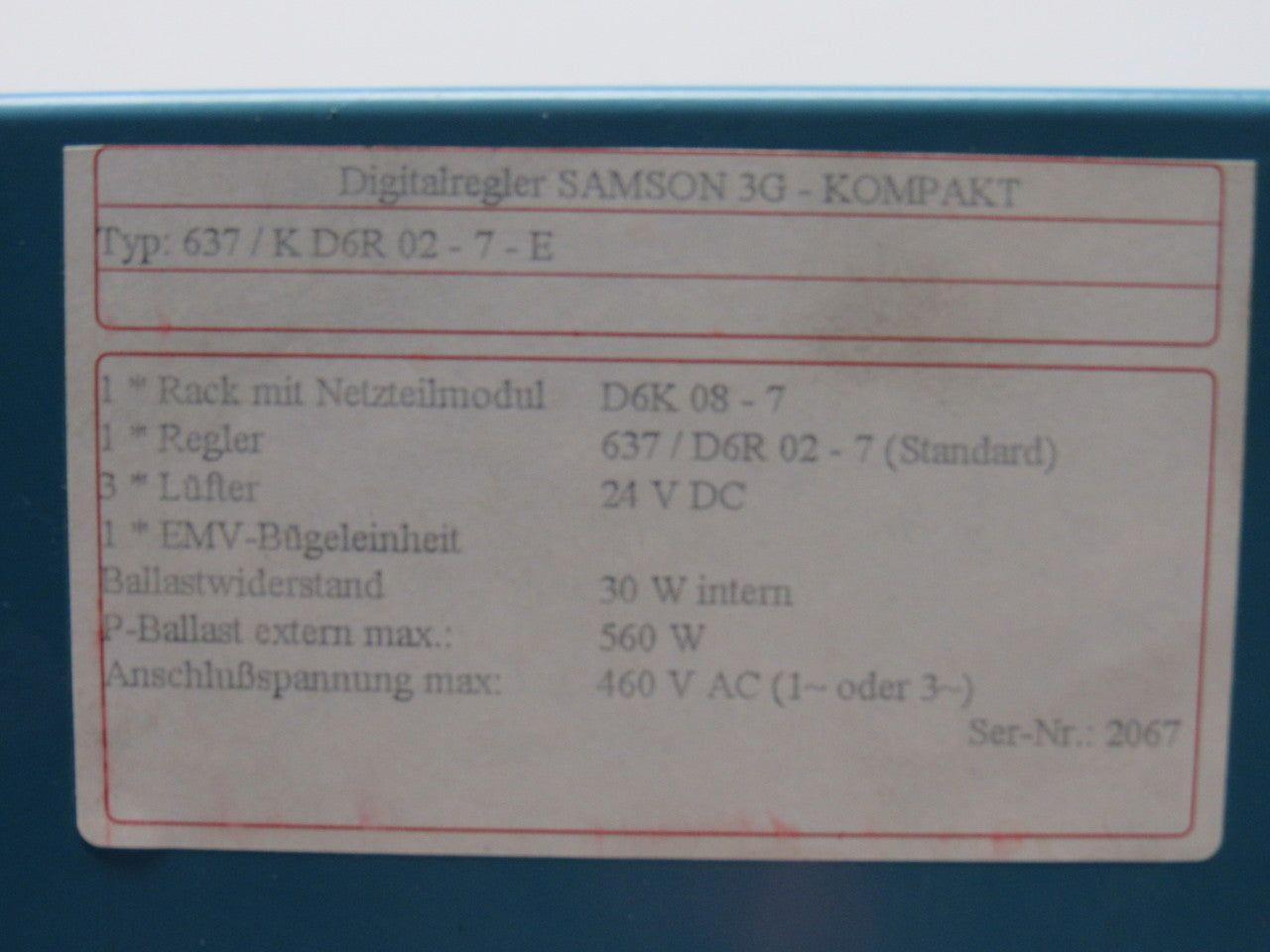 Eurotherm Digitalregler Samson 3G - KOMPAKT 637/K D6R 02-7-E Drive