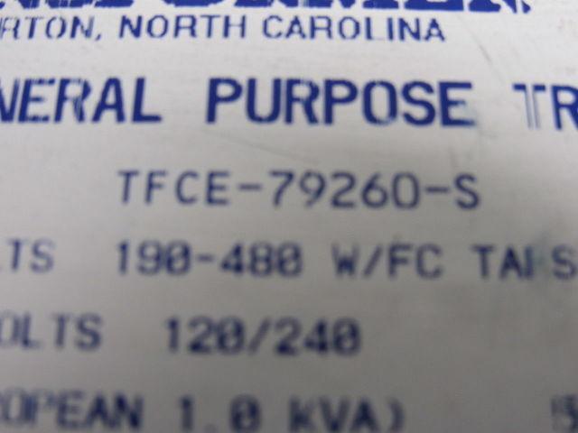 ACME TFCE-79260-S 1KVA General Propose Transformer Pri 190-480V Sec 120/240V