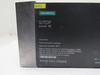 Siemens 6EP1434-1SH01 Sitop Power 10 Power Supply In 400-500V Out 24VDC 10A