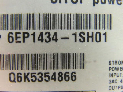 Siemens 6EP1434-1SH01 Sitop Power 10 Power Supply In 400-500V Out 24VDC 10A