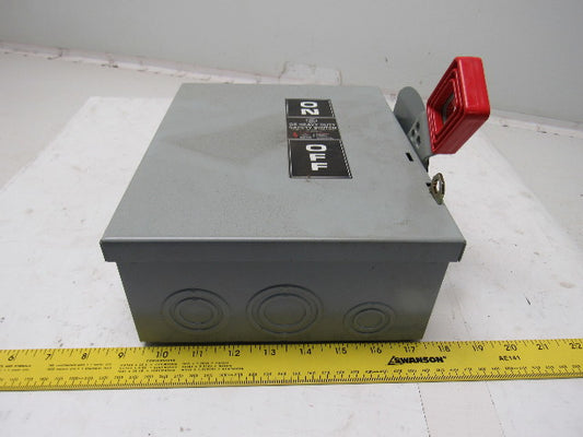 General Electric THN3361 Model 10 600V 30A  Non-Fusible Disconnect Safety Switch