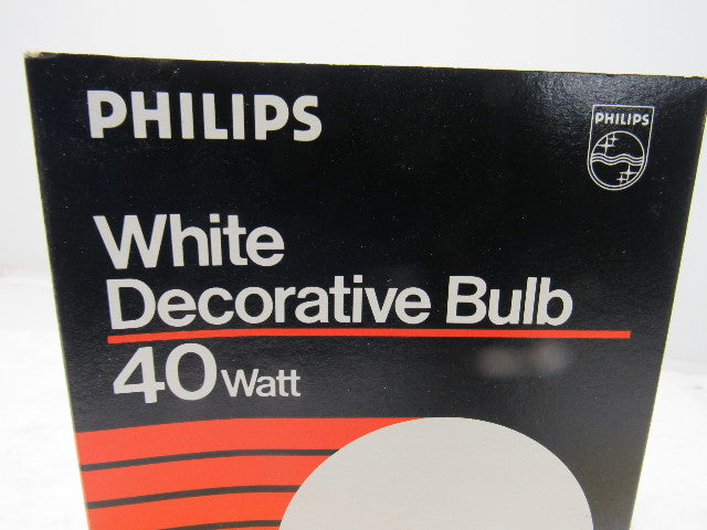 Philips G40 Light Bulb Med Base 120V 40W White Lot of 3