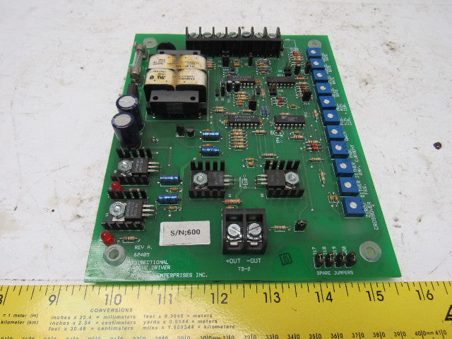 Control Enterprises 62405 Rev A Bi-Directional Valve Driver