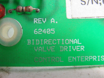 Control Enterprises 62405 Rev A Bi-Directional Valve Driver