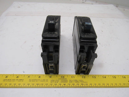 Federal Pacific FEP Type NEF 20A 1 Pole 277V Circuit Breaker Lot of 2