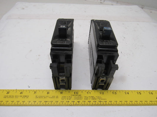 Federal Pacific FEP Type NEF 20A 1 Pole 277V Circuit Breaker Lot of 2
