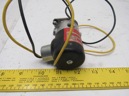 Humphrey T062E1 3 10 36 80 JB Solenoid Valve 0-125PSI 120V 50/60Hz 1/4" NPT