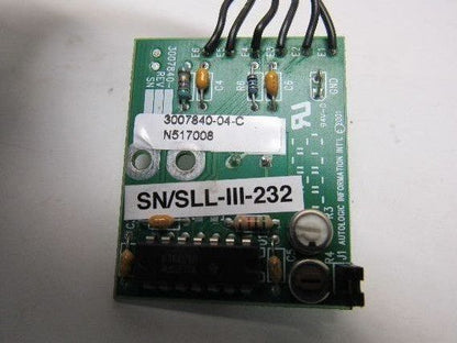Autologic Information International SN/SLL-XL-232 PCB Assembly Circuit Board