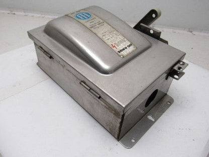 ITE NF352SS 600V 60A Stainless Steel Non Fused Stainless Steel Safety Switch