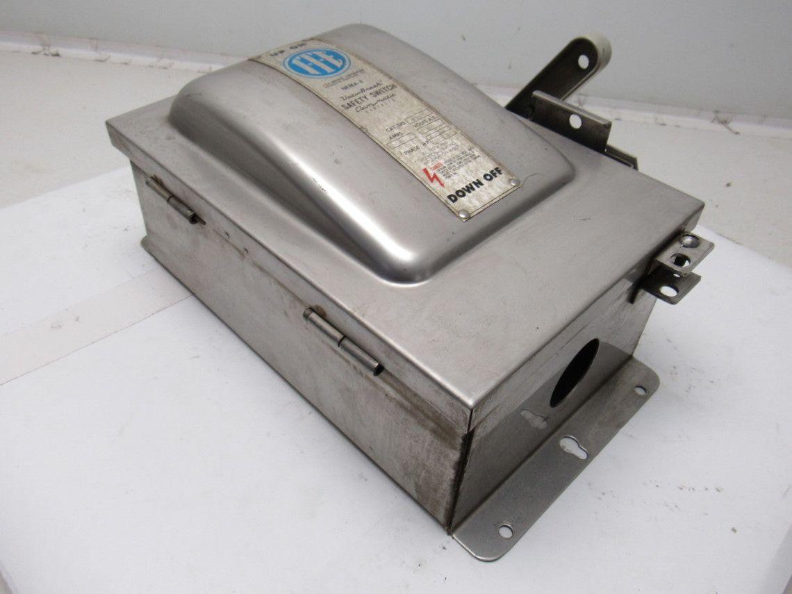 ITE NF352SS 600V 60A Stainless Steel Non Fused Stainless Steel Safety Switch