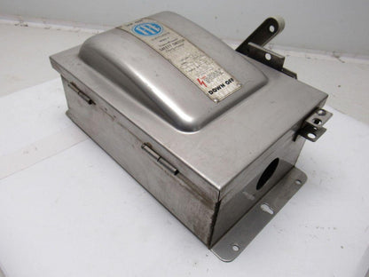 ITE NF352SS 600V 60A Stainless Steel Non Fused Stainless Steel Safety Switch