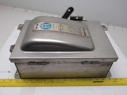 ITE NF352SS 600V 60A Stainless Steel Non Fused Stainless Steel Safety Switch
