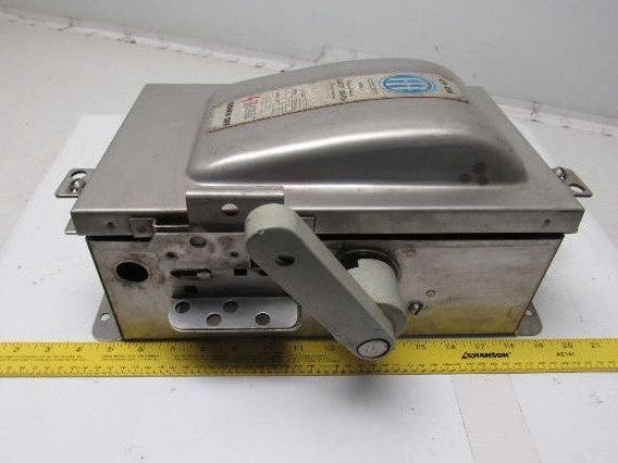 ITE NF352SS 600V 60A Stainless Steel Non Fused Stainless Steel Safety Switch